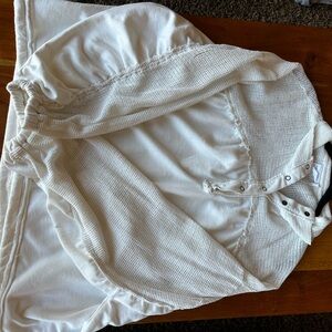 Urban Outfitters Cream Waffle Knit Top